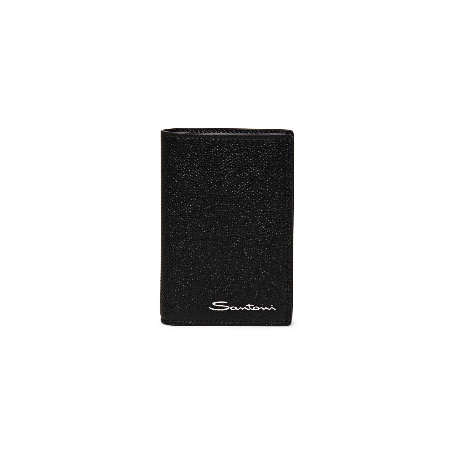 Black saffiano leather vertical wallet - 1