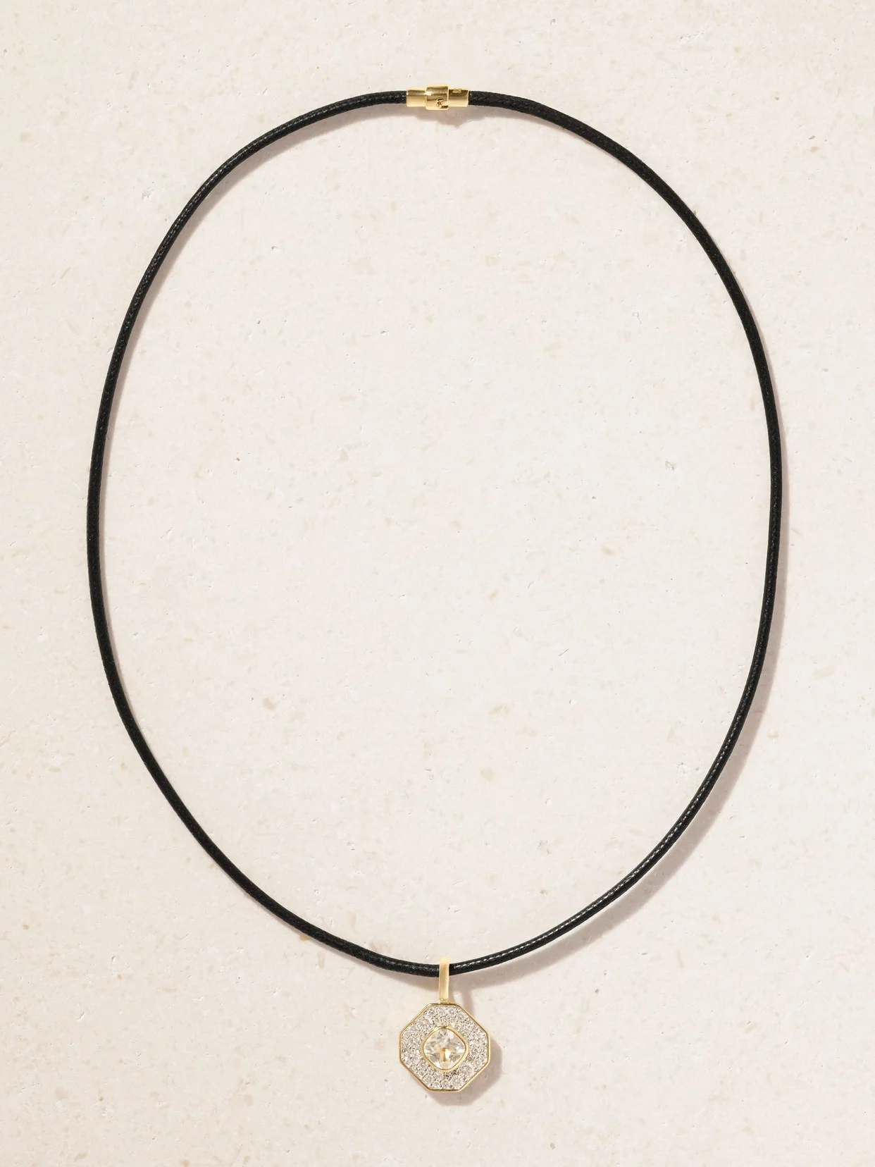 The Essential 14-karat Recycled Gold, White Topaz And Diamonds Pendant - 1