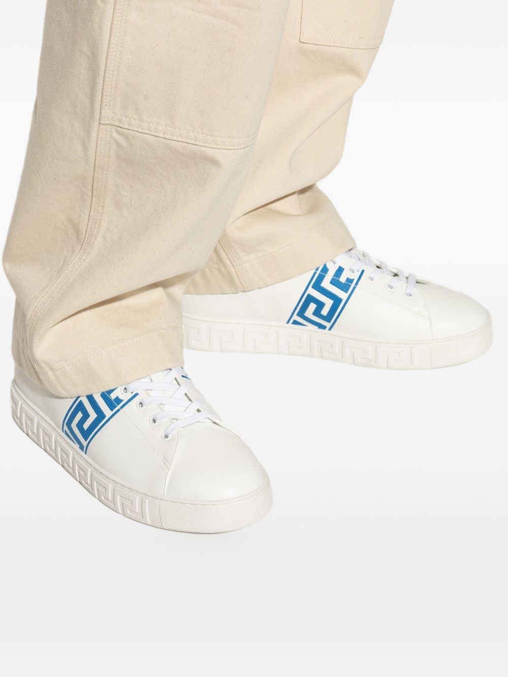 Greca-detail sneakers - 5