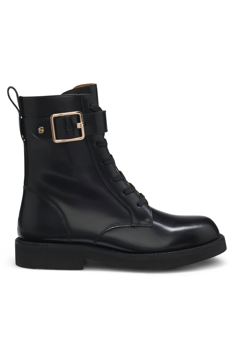 LEATHER BOOTS WITH BUCKLE DETAIL 1