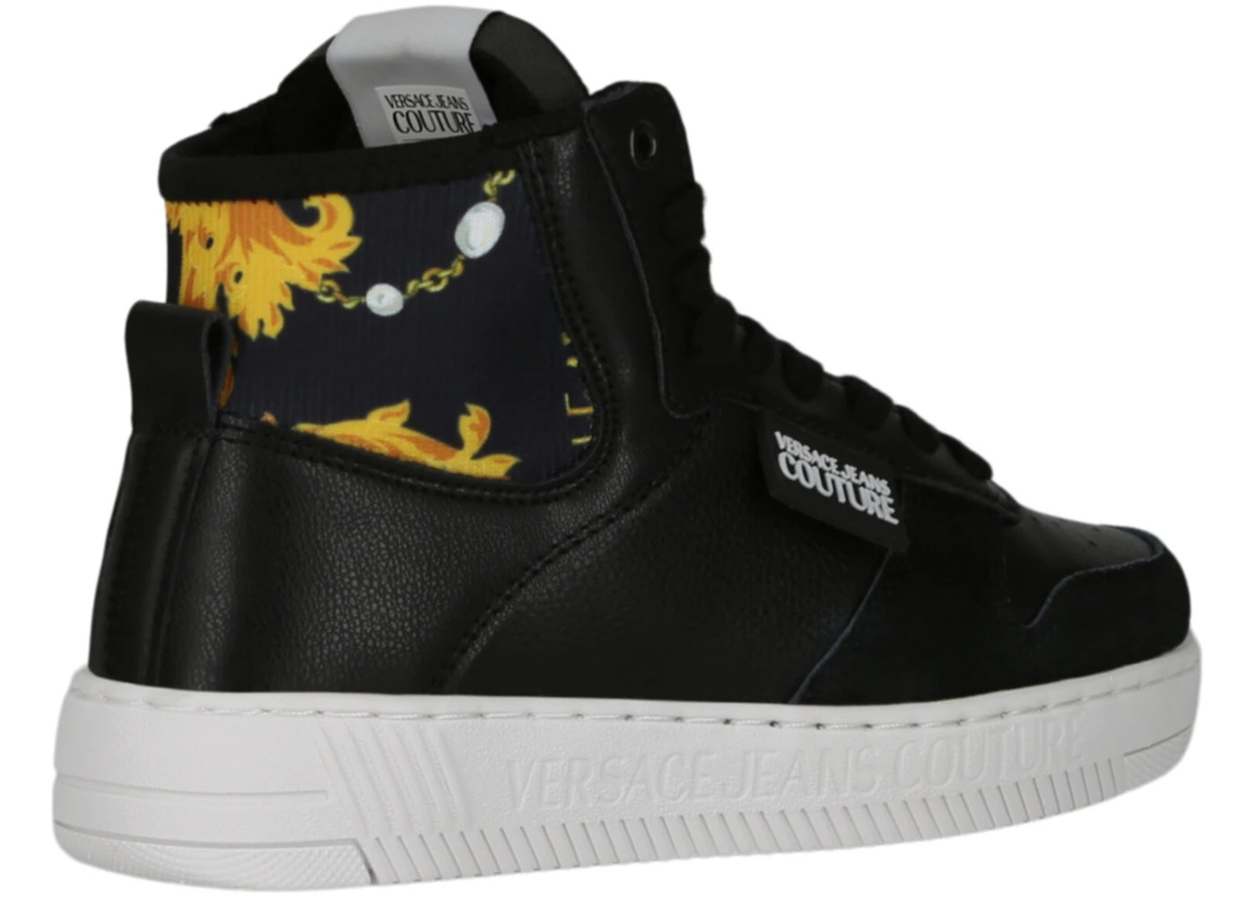Versace Jeans Meyssa Baroque High Top Black Gold (Women's) - 3