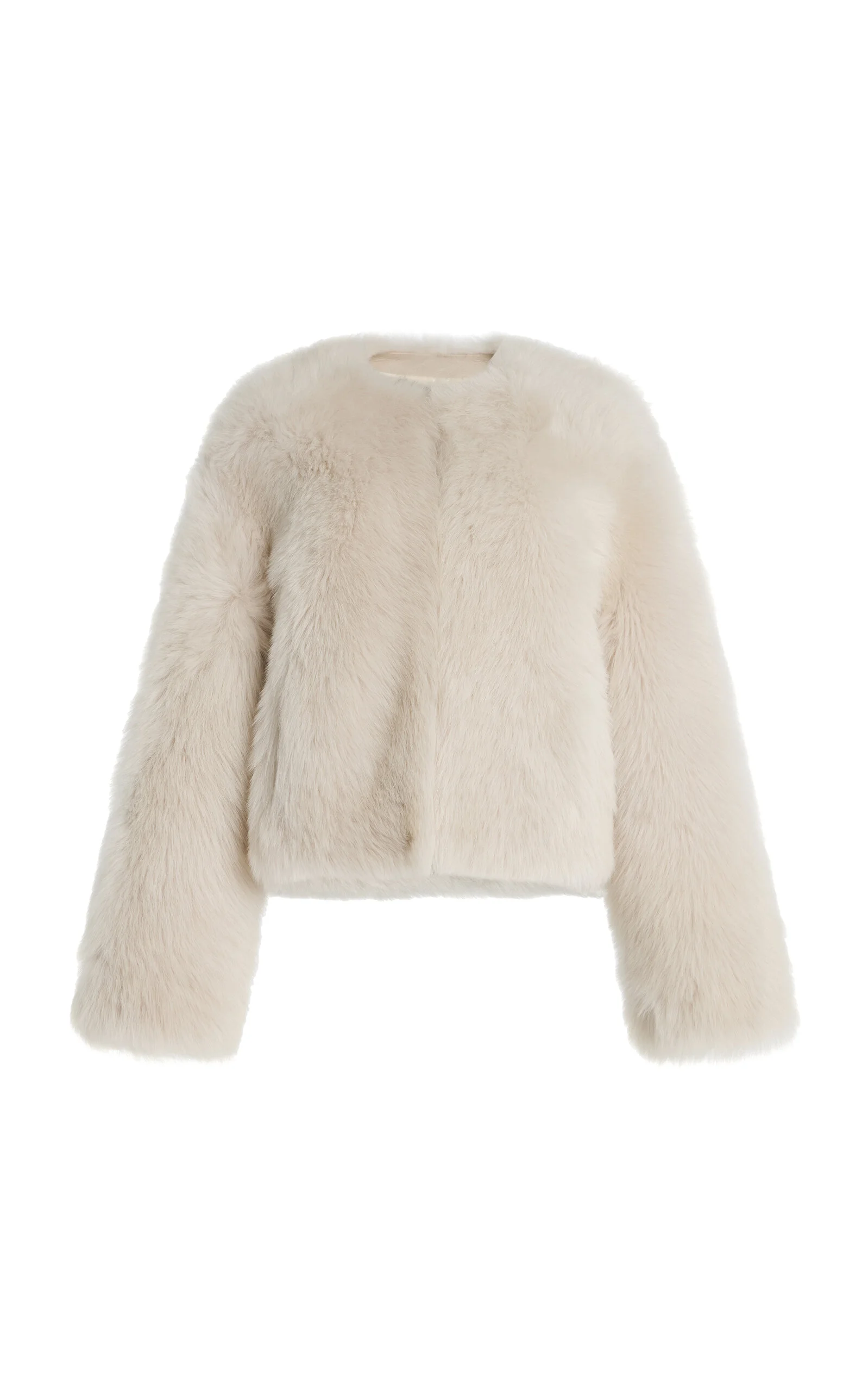 Elan Shearling Jacket ivory - 1