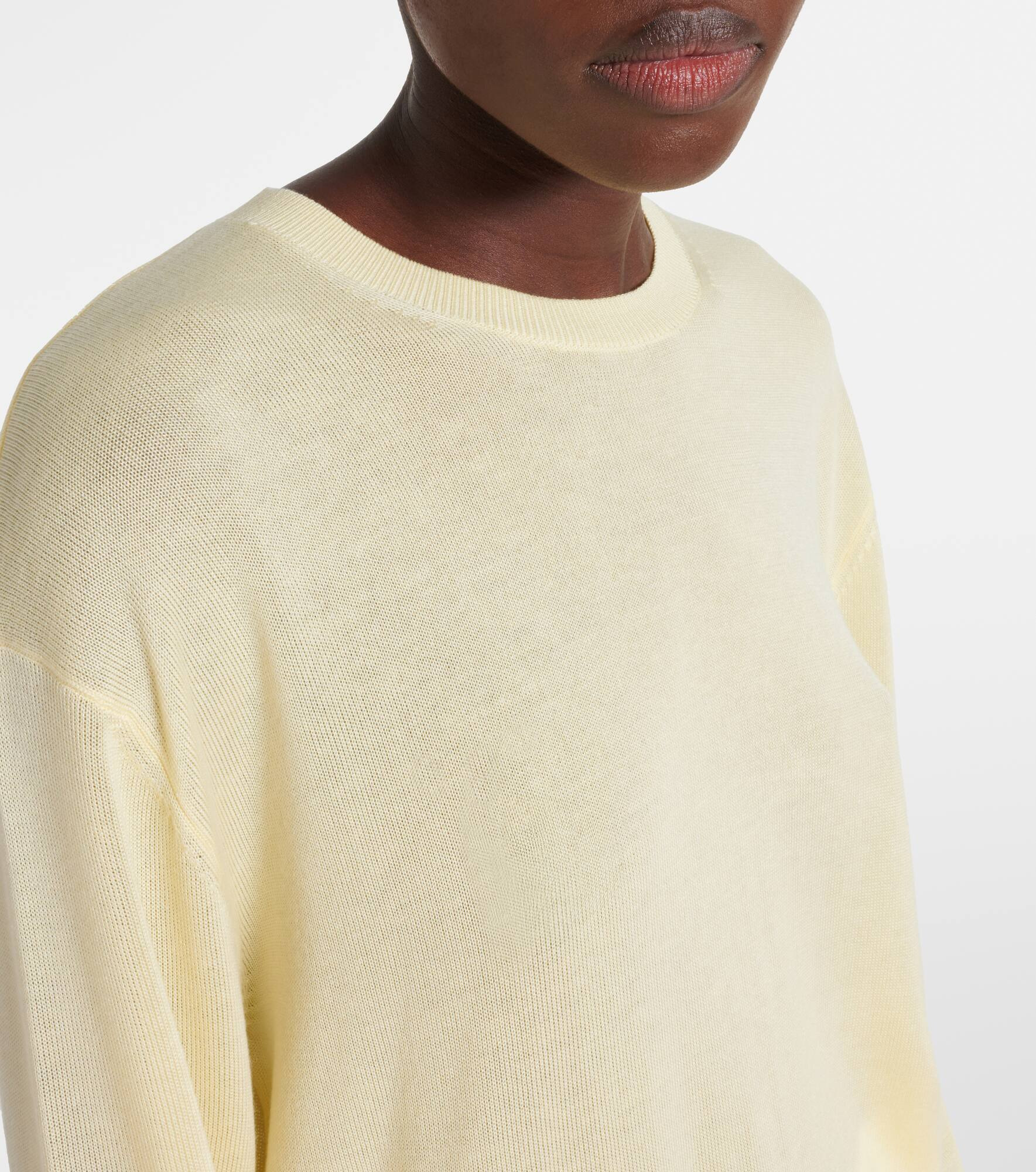 Oversized semi-sheer sweater - 4