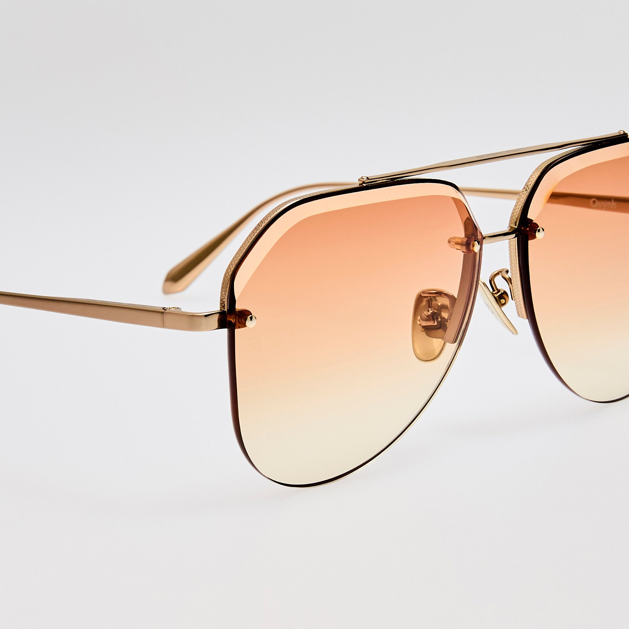 Quynh Sunglasses in Camel and Gold - 5