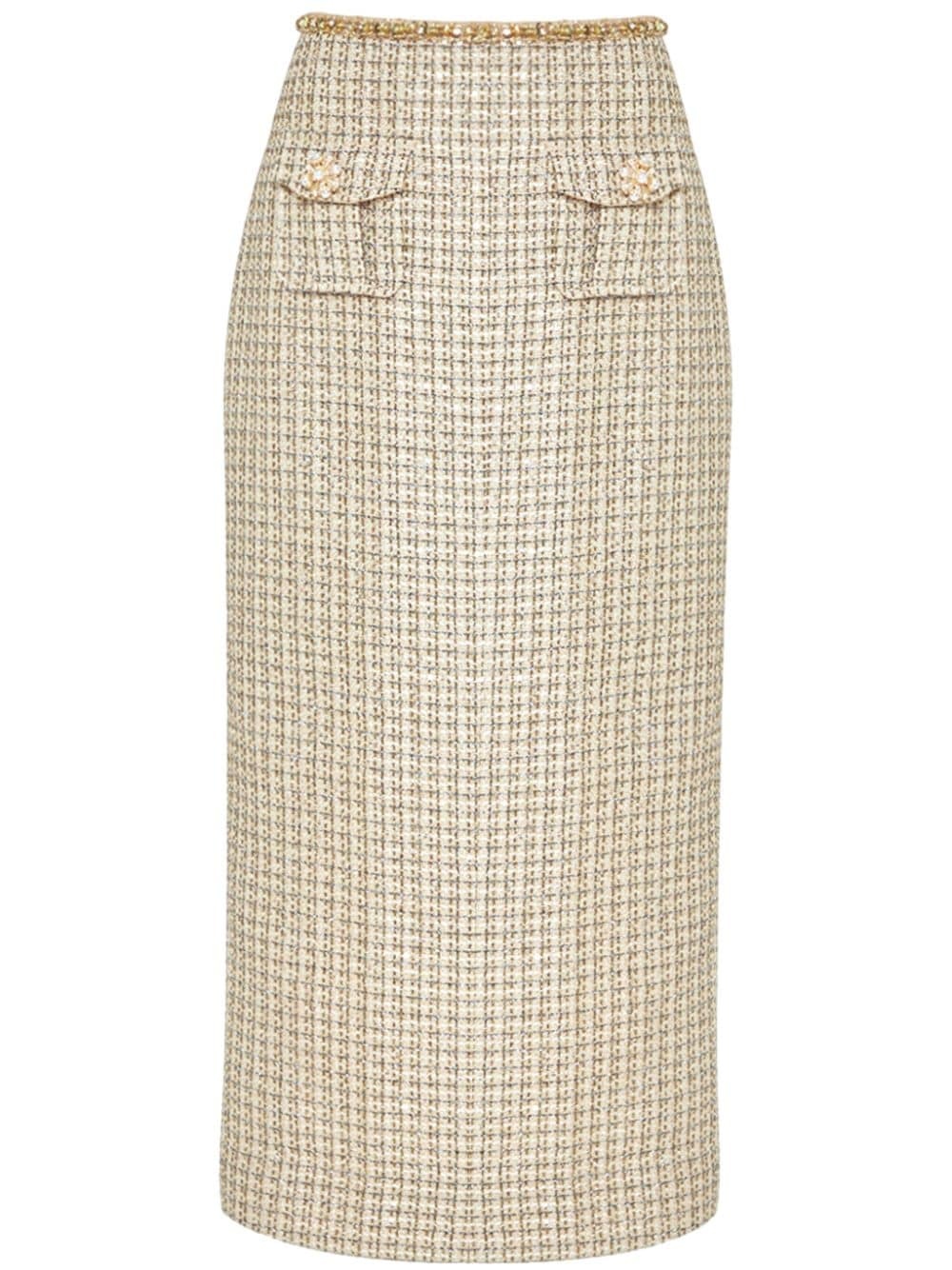 bouclé midi skirt - 1
