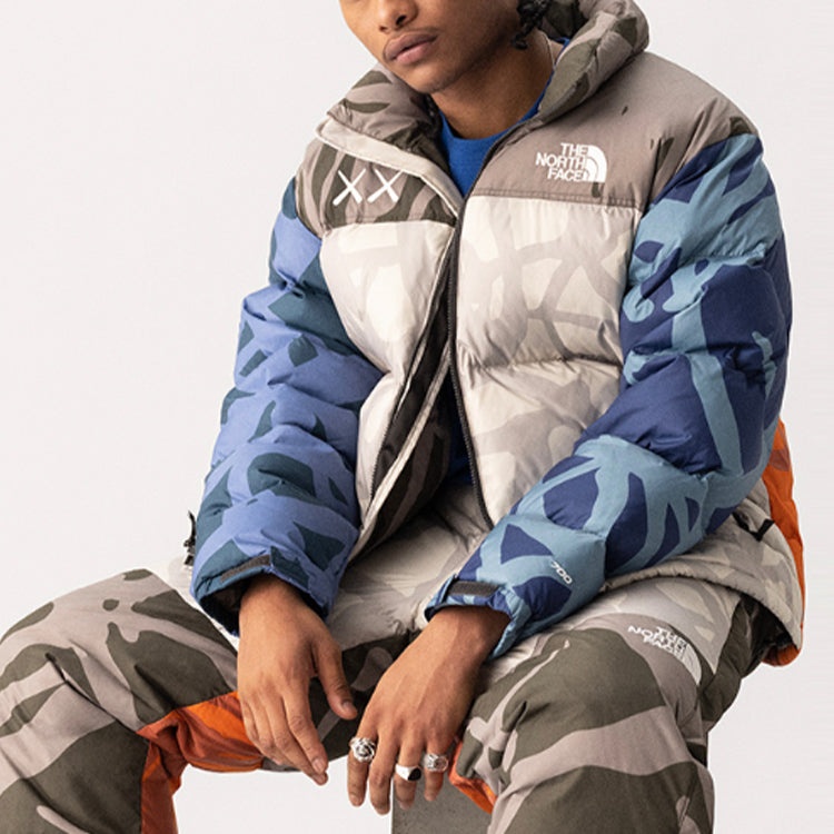 THE NORTH FACE X Kaws 1996 Nuptse 700 Jacket 'Grey' NF0A7WLU-75V - 5