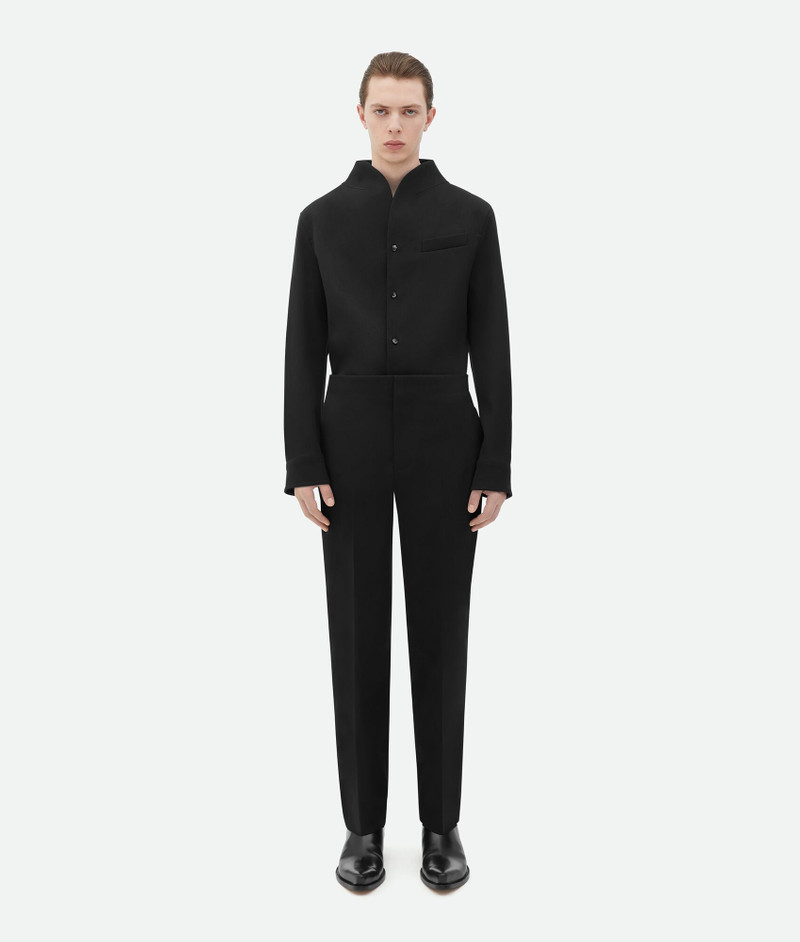 Light Wool Funnel Neck Shirt 4