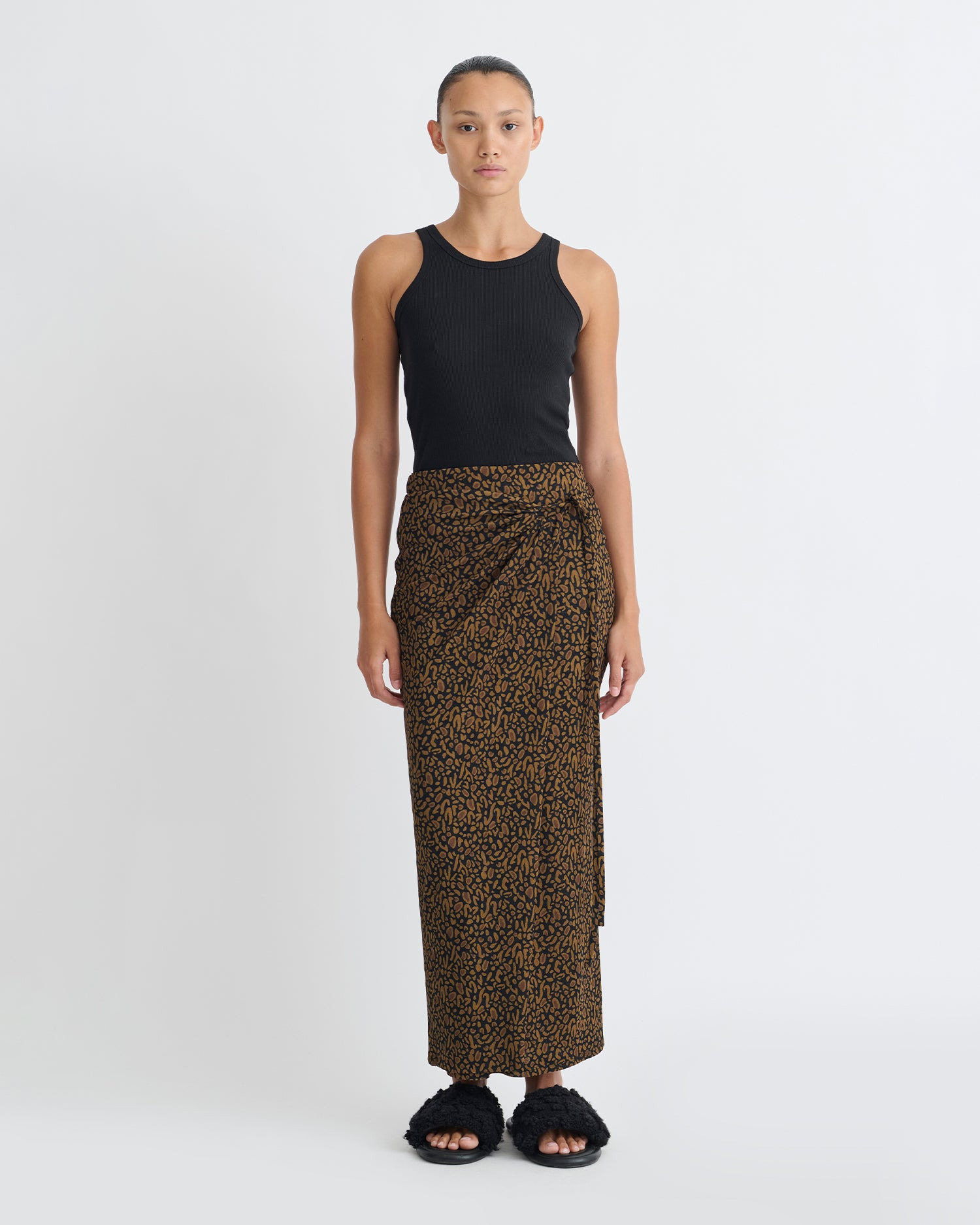 Printed Mesh-Jersey Midi Skirt - 2