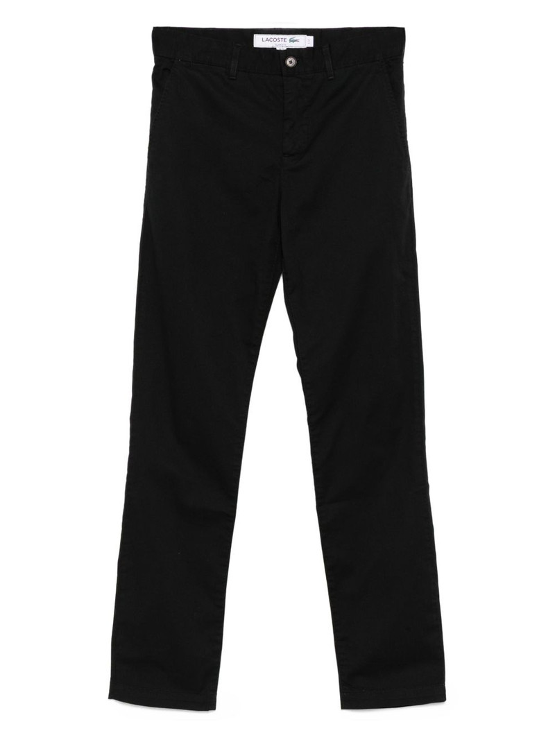 logo-appliqué chino pants 1