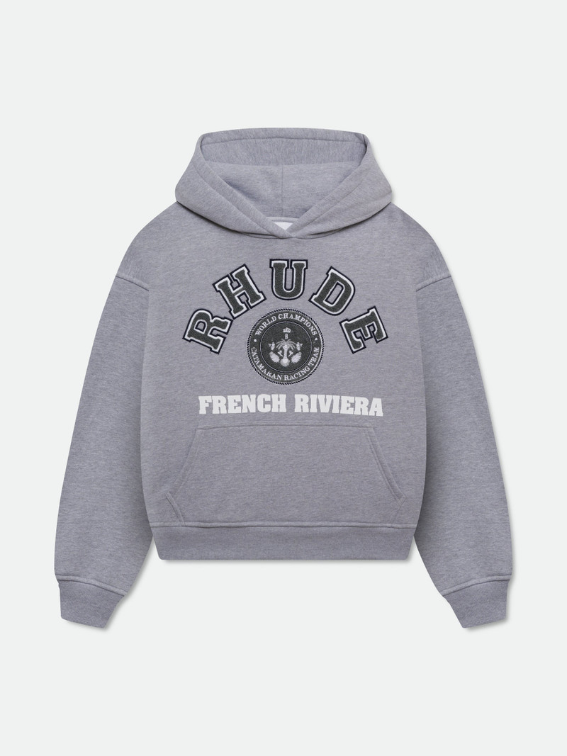 RHUDE FRENCH RIVIERA PATCH HOODIE 1
