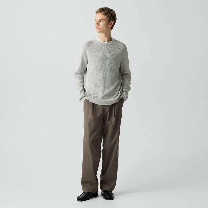 Theory Washed Crewneck Sweater in Cotton outlook