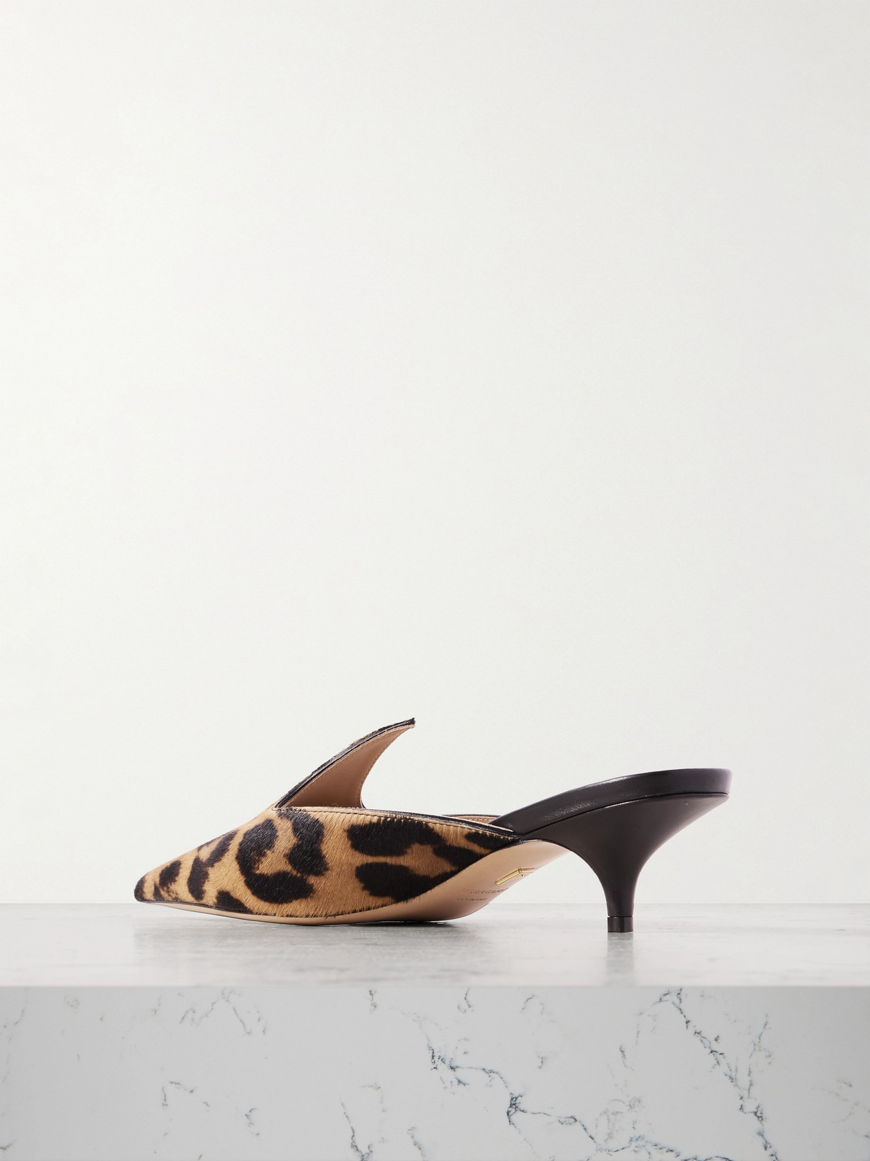 Dorye Leopard-print Calf Hair Mules - 3