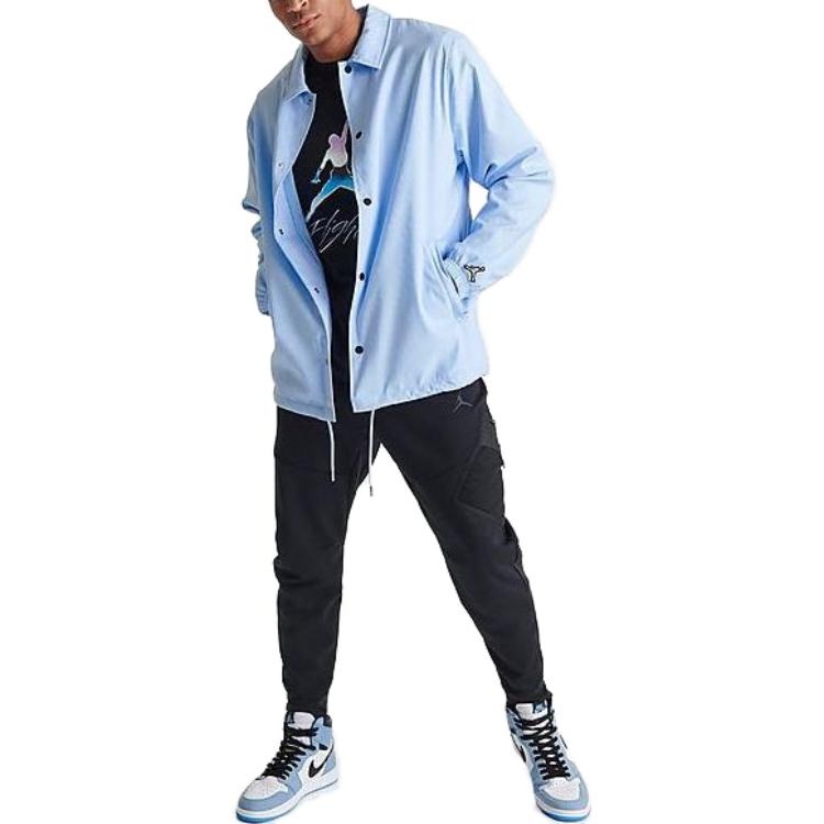 Air Jordan Essentials Coaches Jacket 'Ice Blue' DV7616-411 - 3