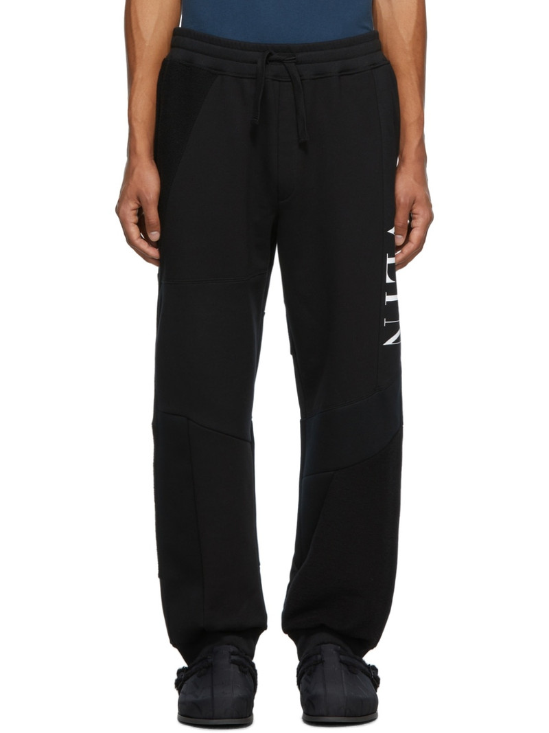 Black Patchwork Lounge Pants 1