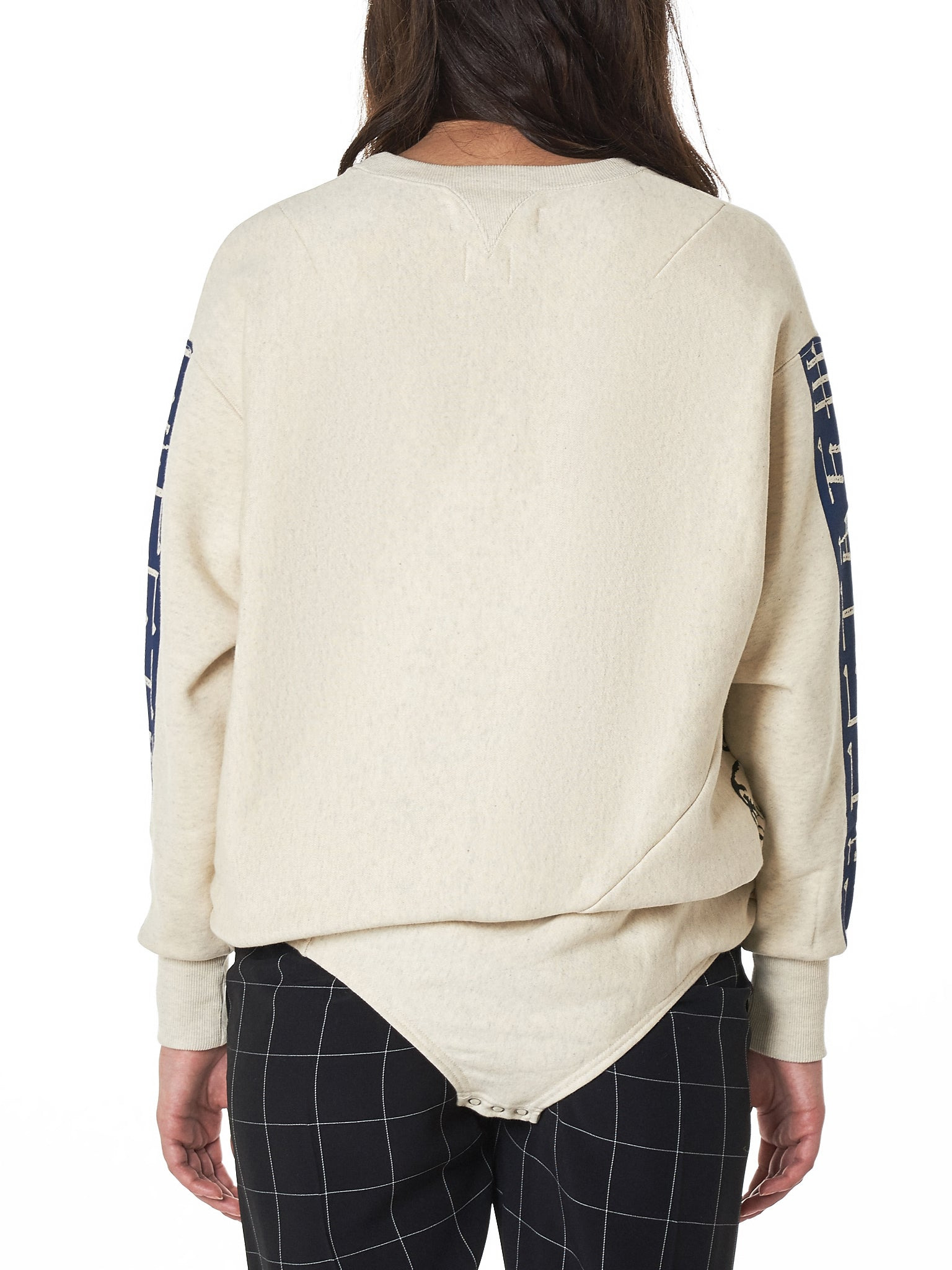 Diagonal Seam One-Piece Pullover - 3