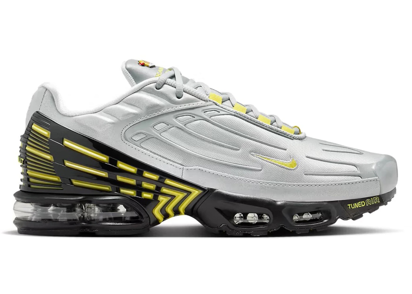 Nike Air Max Plus 3 Metallic Silver Opti Yellow - 1