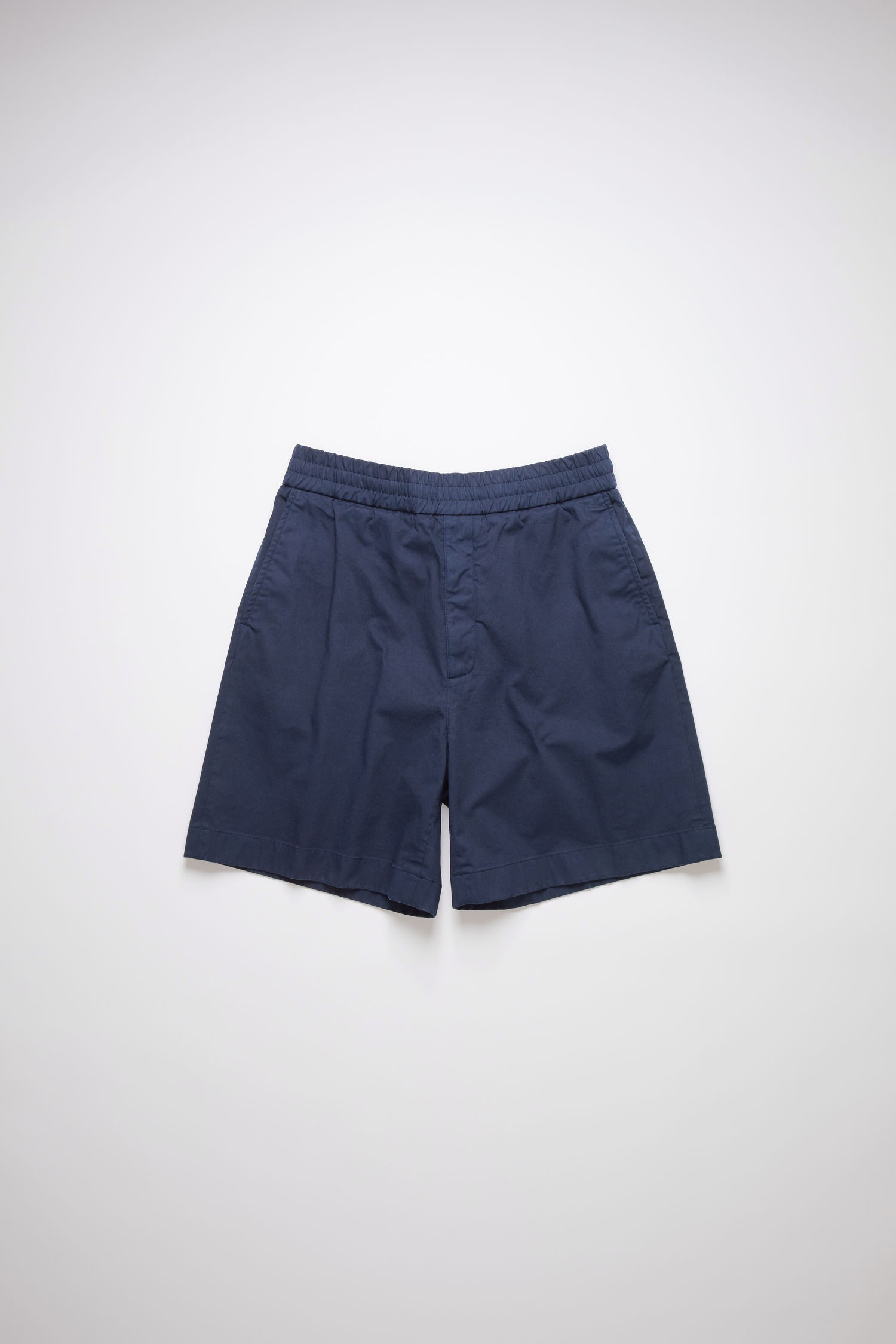 Cotton twill shorts - Navy - 5