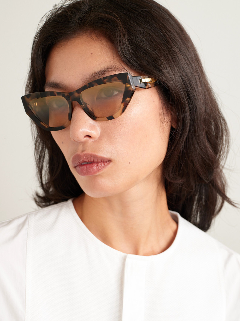 Dior Cdior B6i Cat-eye Tortoiseshell Acetate Sunglasses outlook