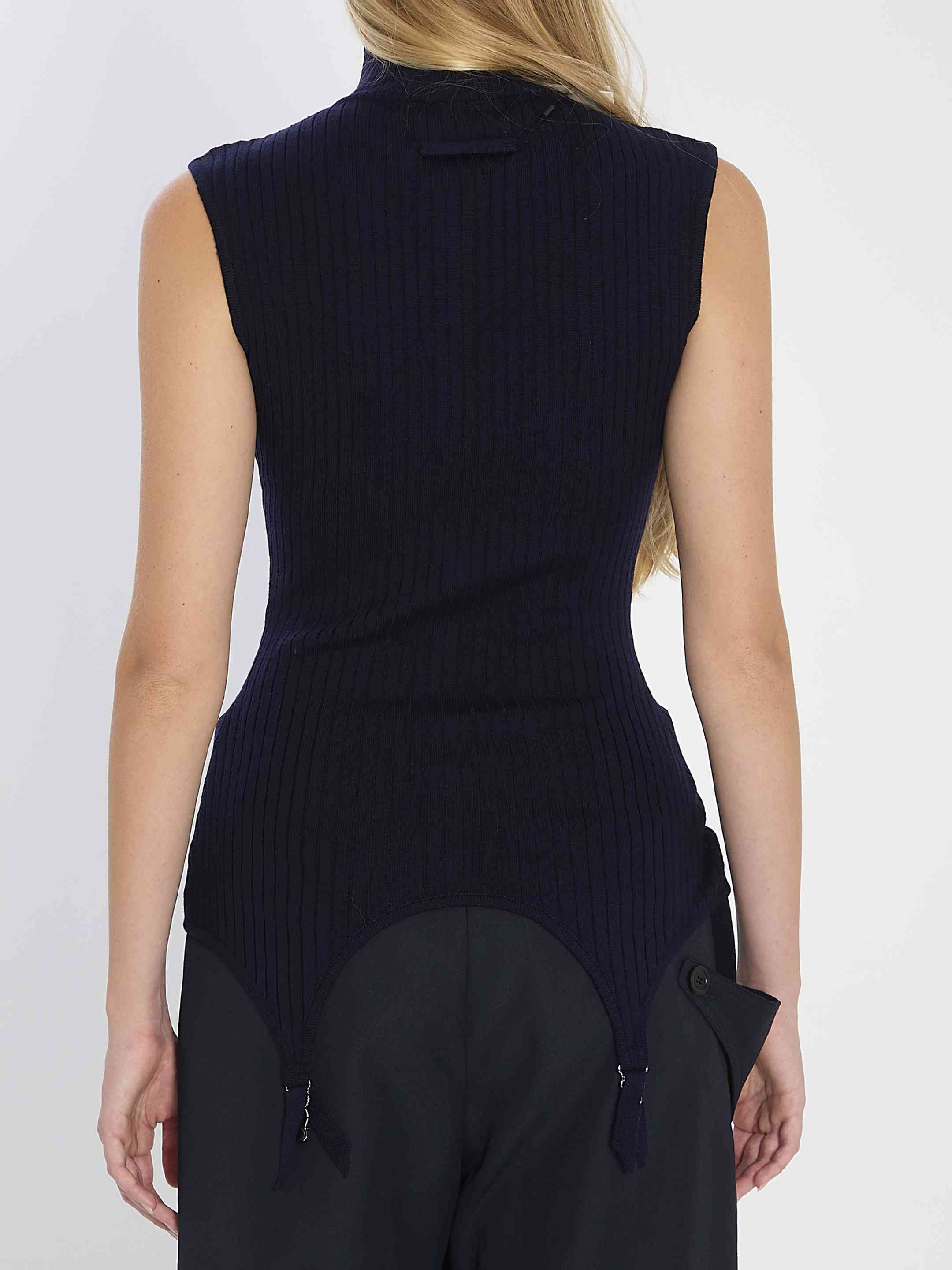 Jean Paul Gaultier Women Top With Lingerie Garter - 4