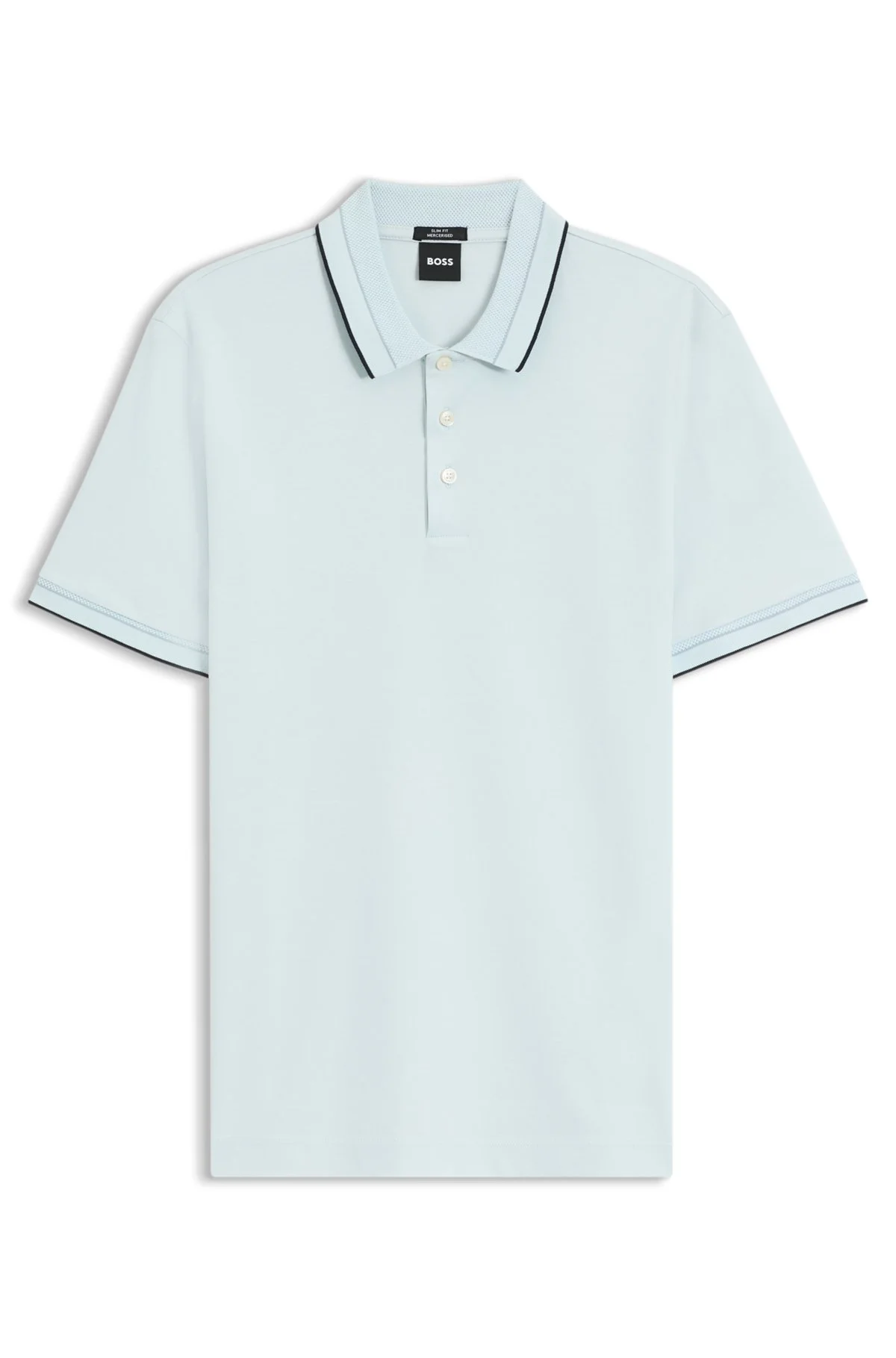 SLIM-FIT POLO SHIRT IN MERCERIZED COTTON - 1
