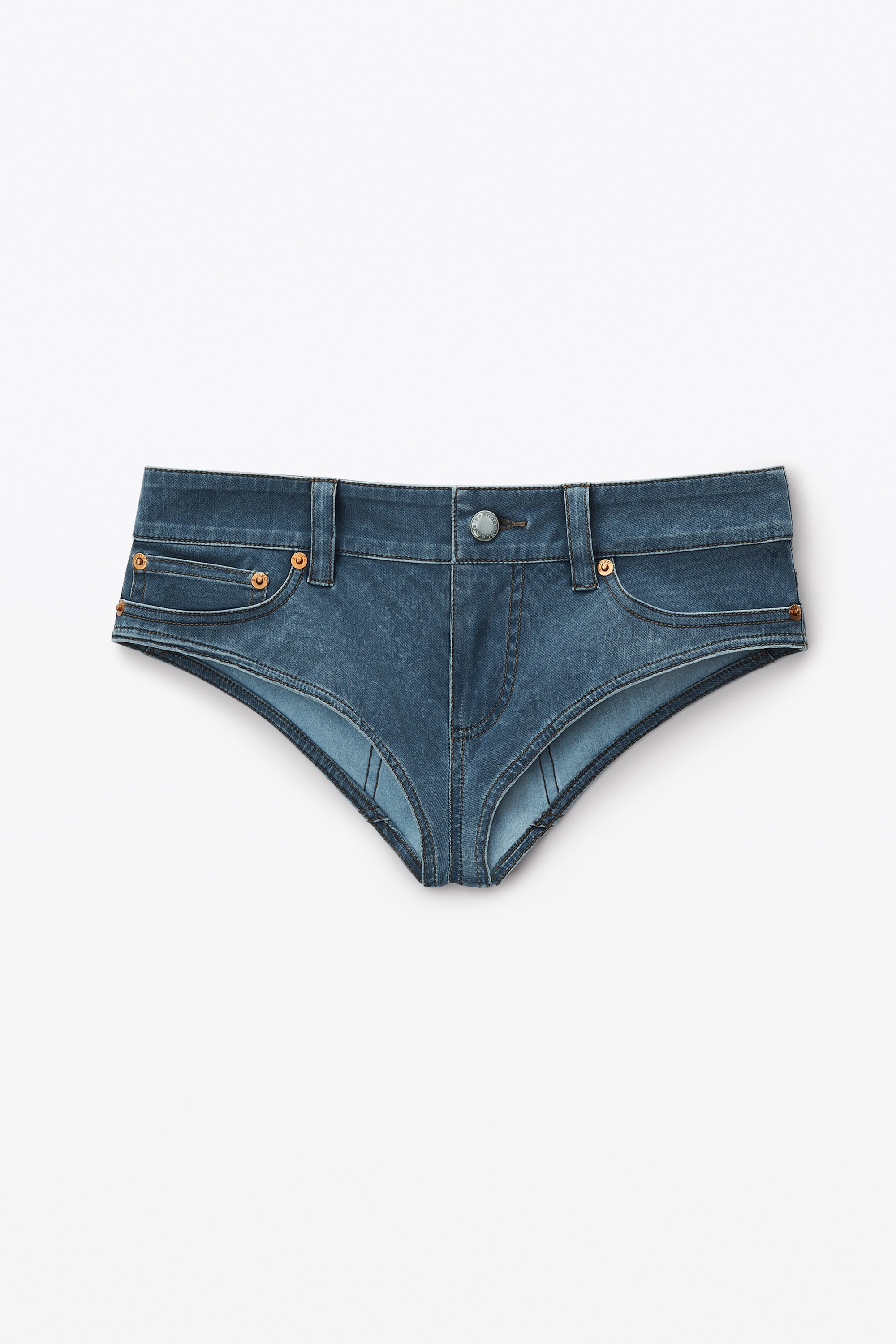 Cheeky Brief in Denim Trompe-L'oeil - 1