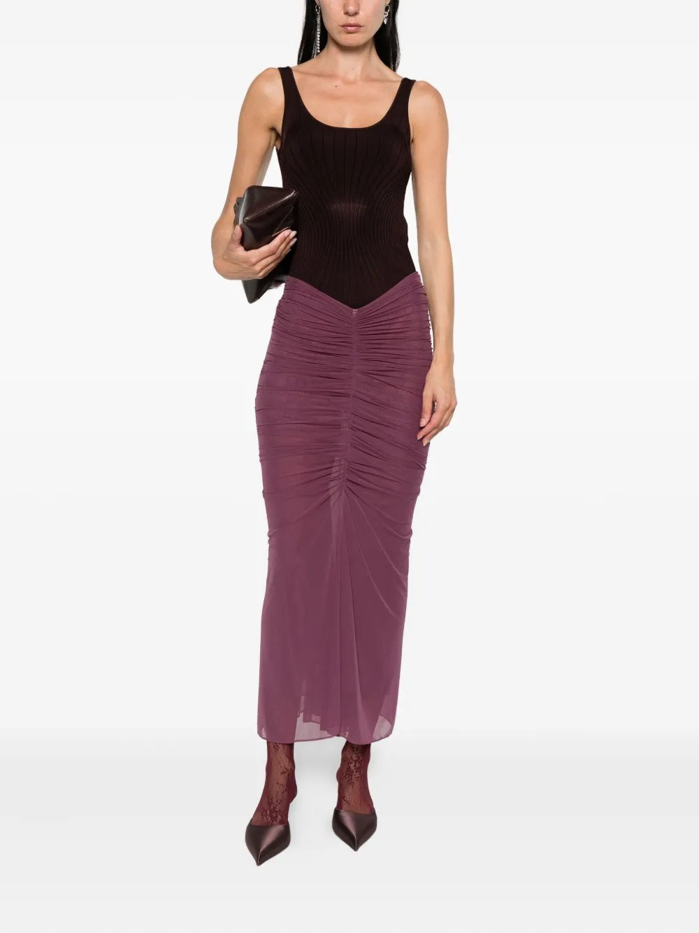sculpting knit tank top - 2