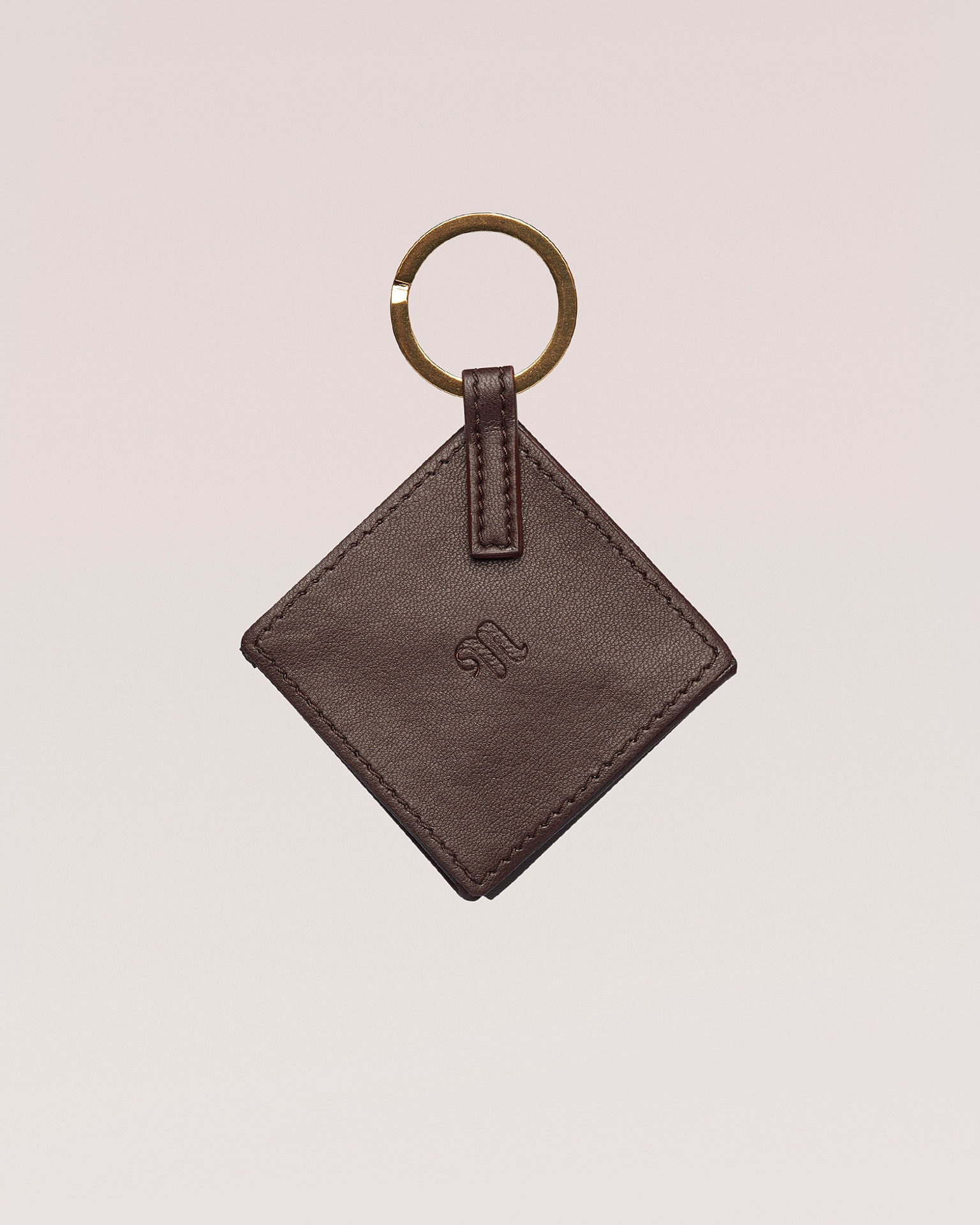QUINN - Origami keychain - Dark brown/Black - 1