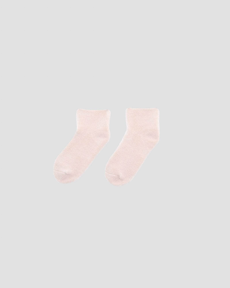 Buckle Ankle Socks - Textured Organic Cotton 1