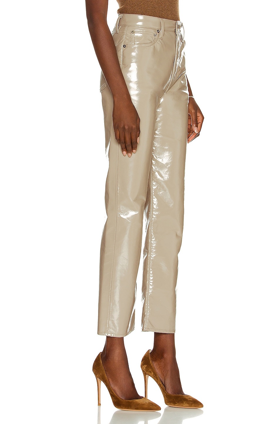 Recycled Leather 90s Pinch Waist - 2