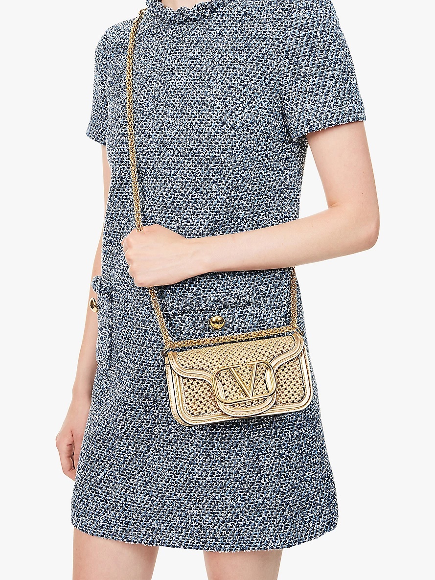 Loco chain-strap leather shoulder bag - 2
