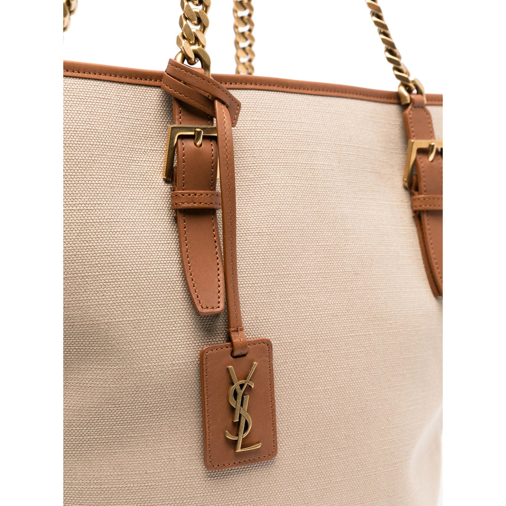 Saint Laurent Neutrals Tote Bags Women - 5