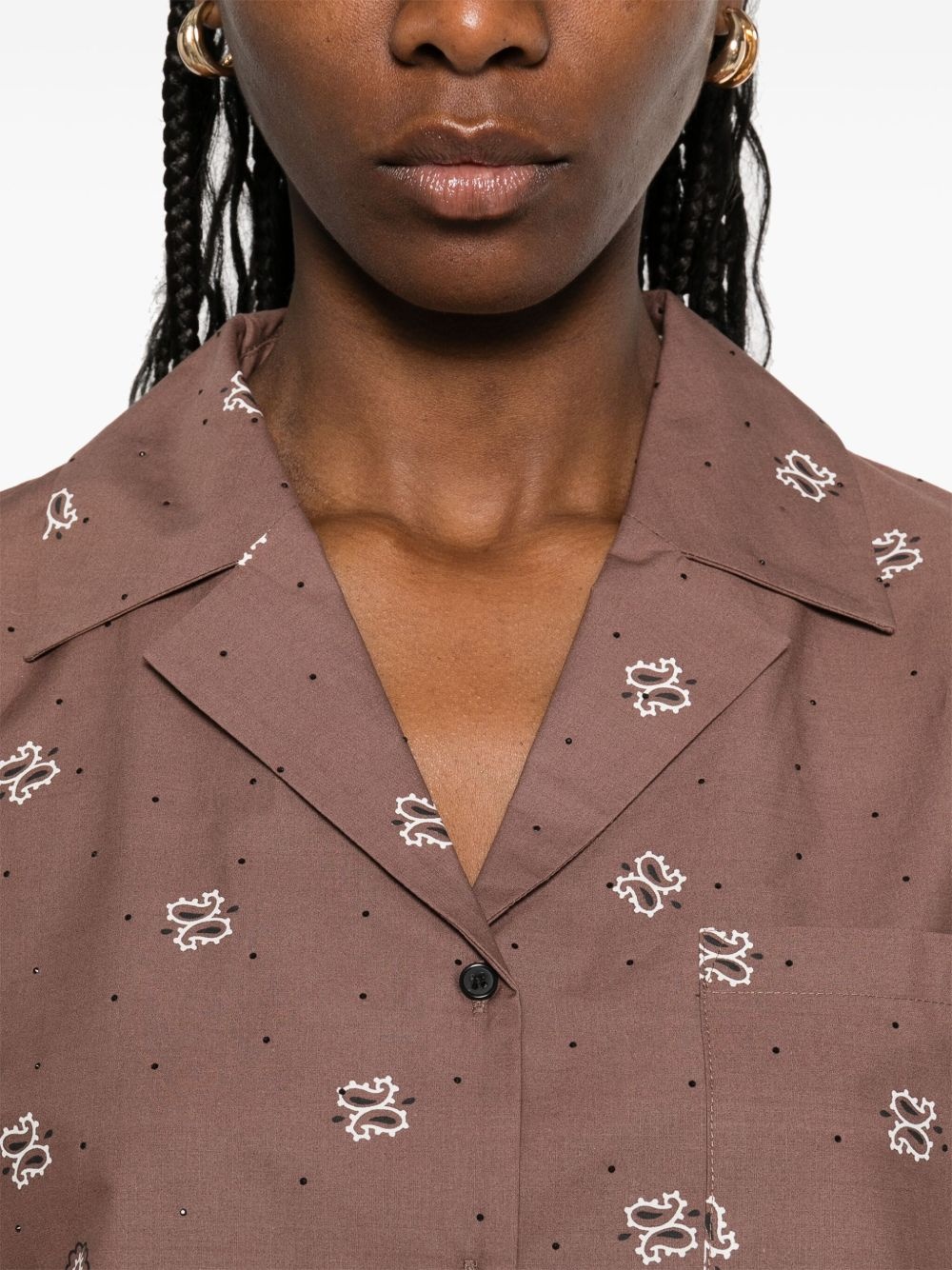 bandana-print shirt - 5