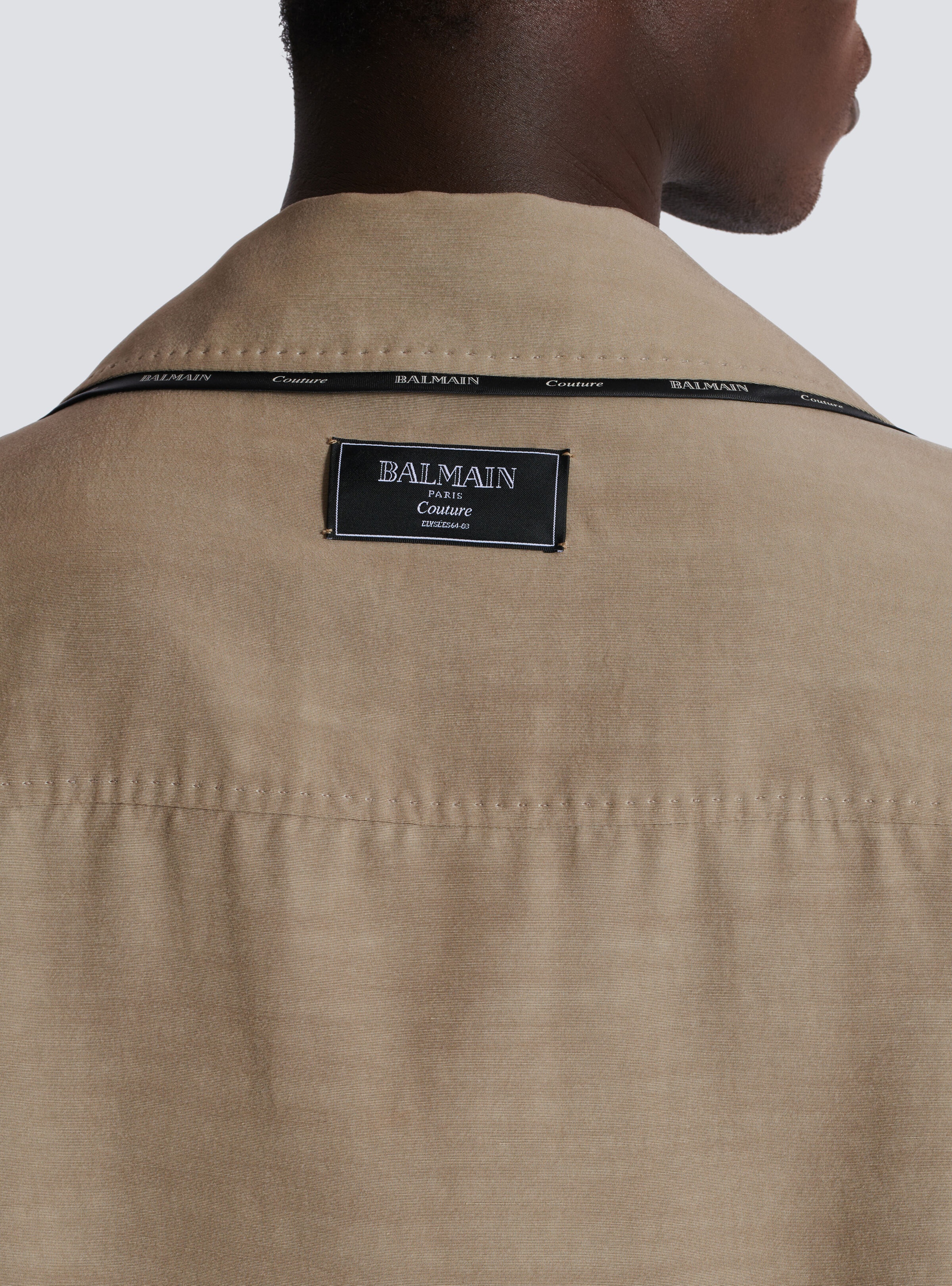 Cupro pyjama shirt with pockets - 8