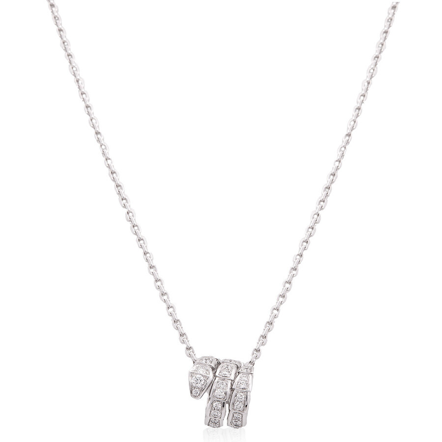 Bvlgari 18 Kt White Gold Serpenti Viper Necklace - 1
