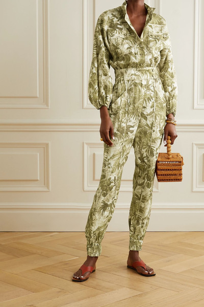 Zimmermann Brighton printed linen jumpsuit outlook