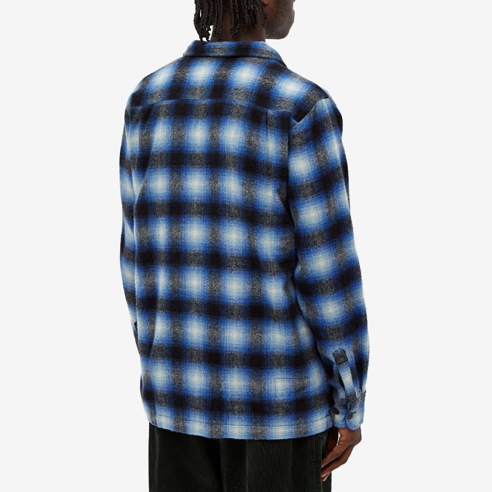 Universal Works Wool Plaid Utility Shirt - 4