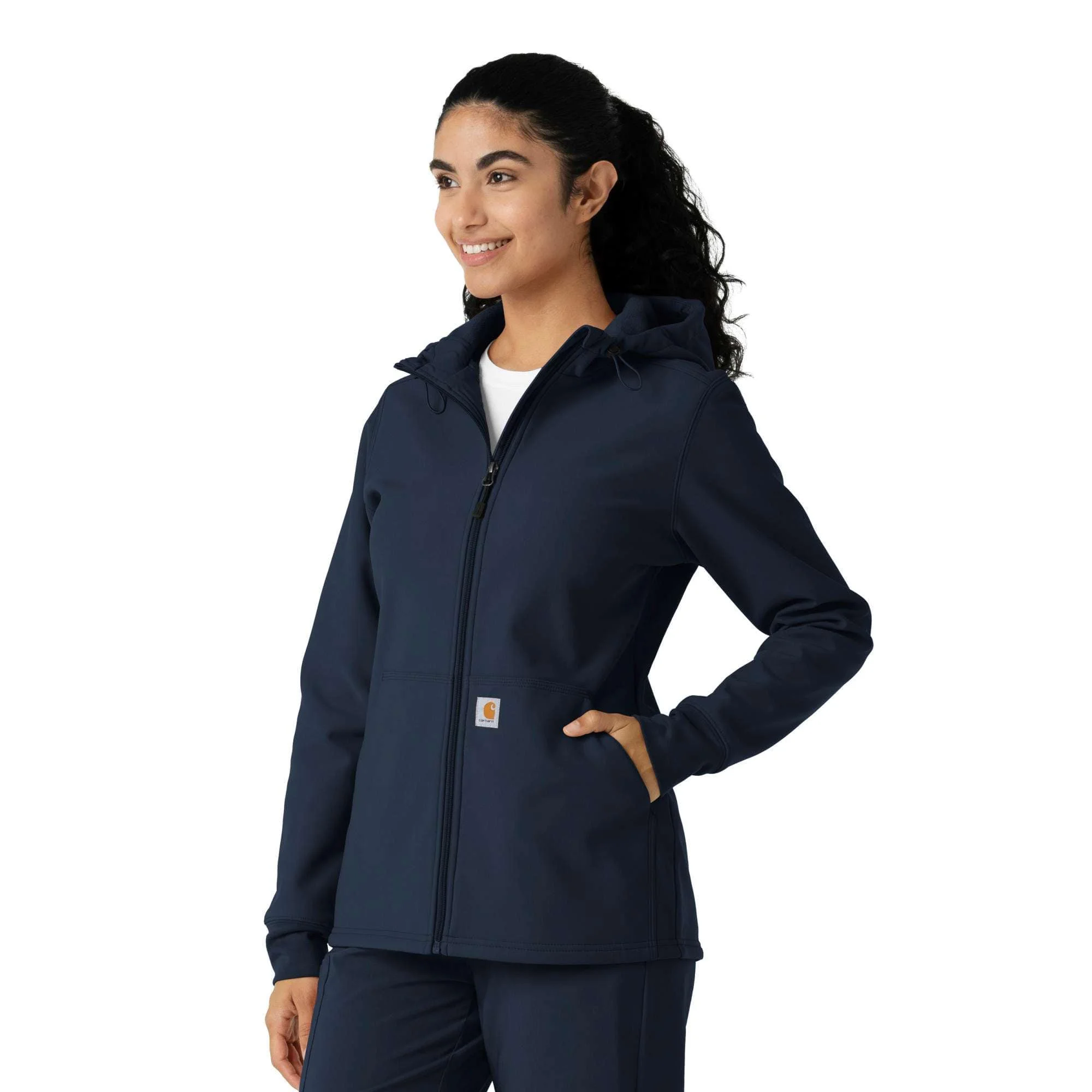 Women's Bonded Fleece Scrub Hoodie - 1