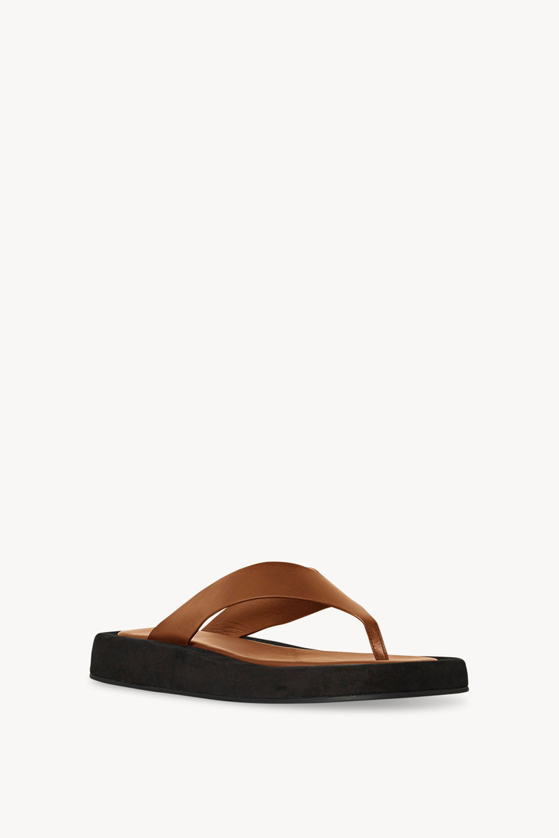 The Row Ginza Sandal in Leather outlook