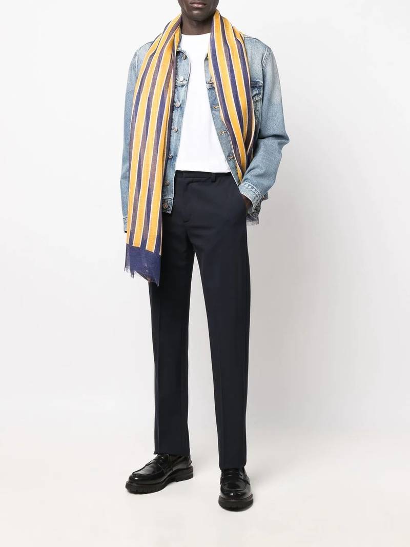 Church's striped linen scarf outlook