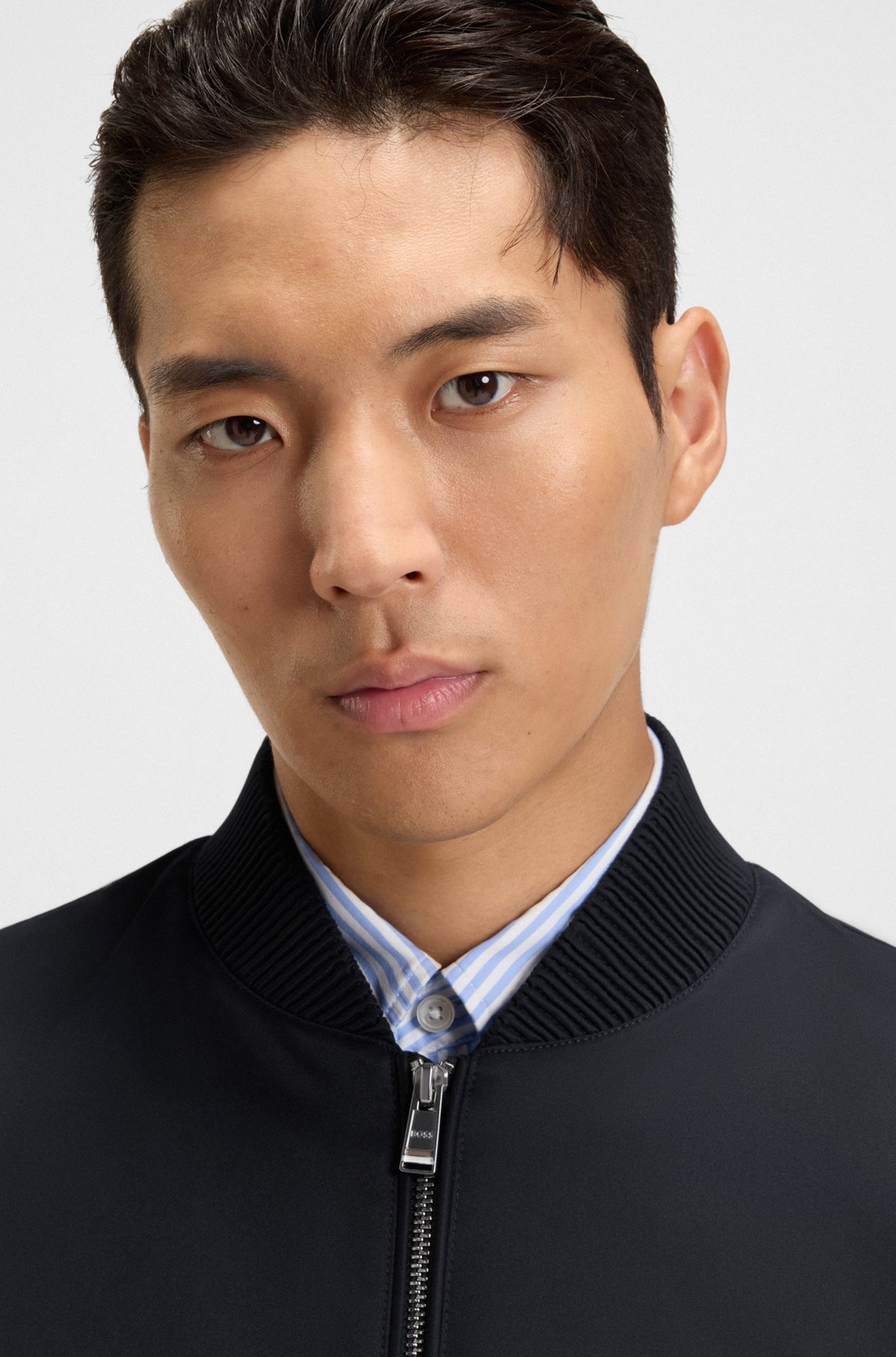 WATER-REPELLENT JACKET WITH DOUBLE B MONOGRAM TRIM - 5