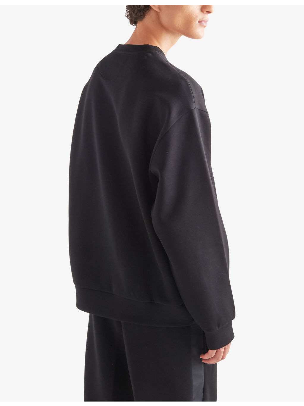 Brand-plaque boxy-fit cotton-jersey sweatshirt - 5