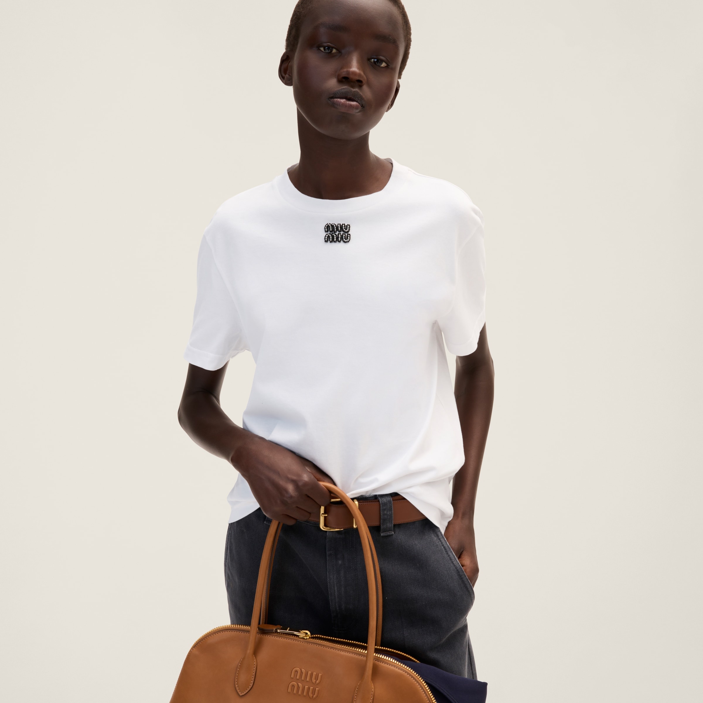 Miu Miu Cotton jersey T-shirt | REVERSIBLE