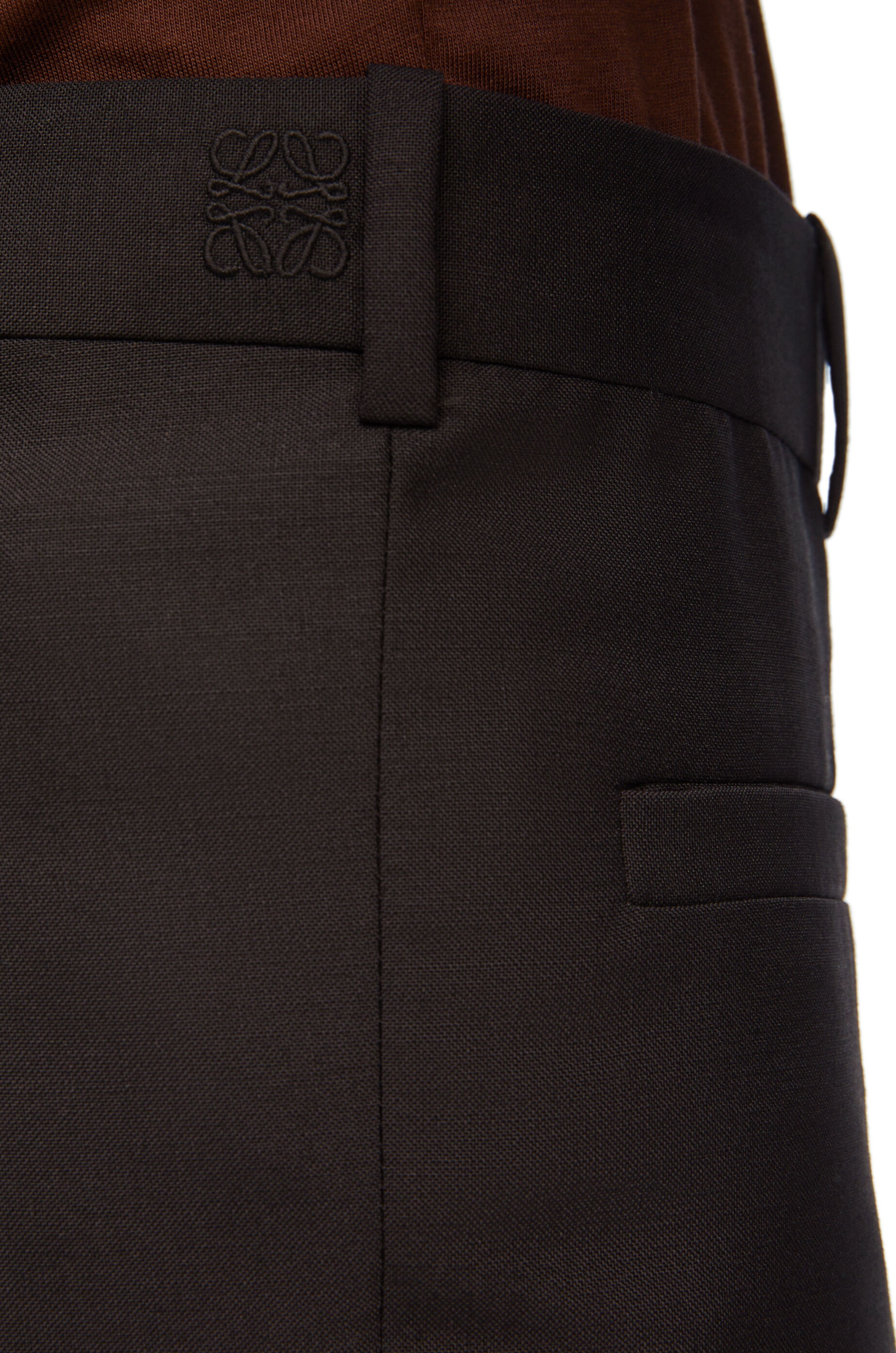 Bootleg trousers in wool and mohair - 5