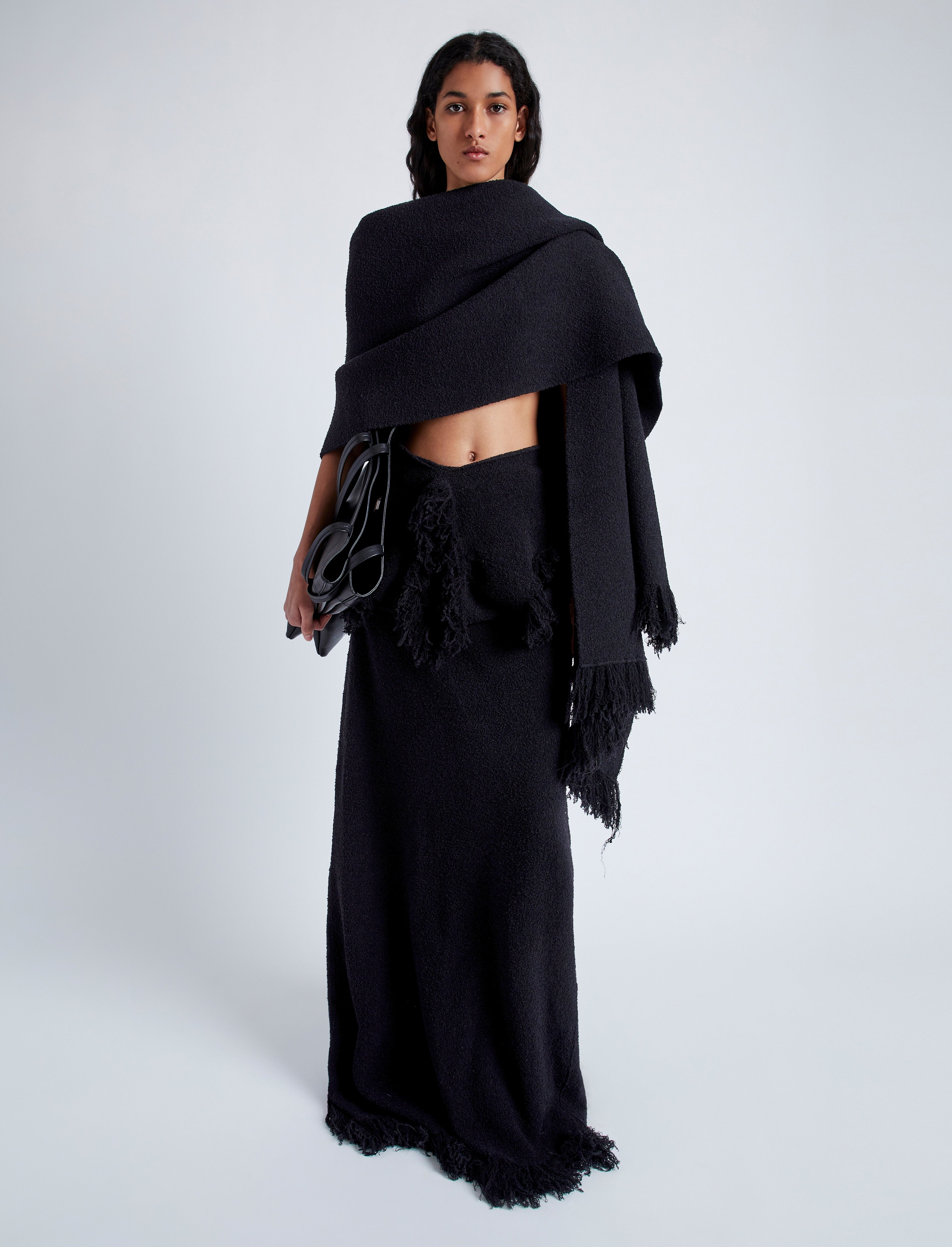 Shawl in Textured Knits - 1