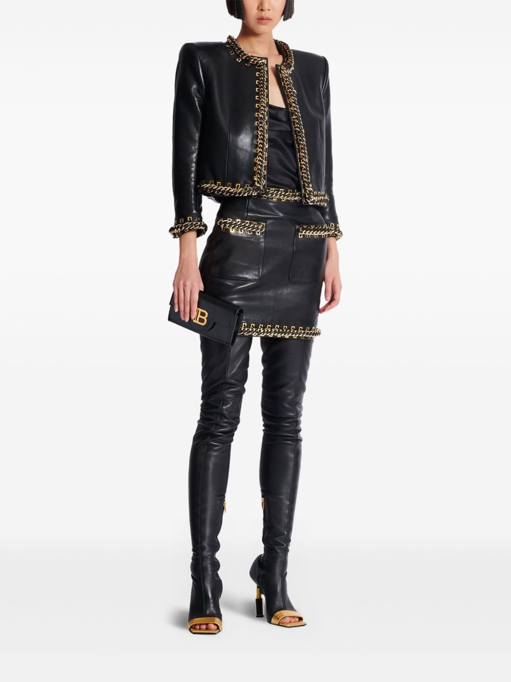 chain detailing jacket - 2