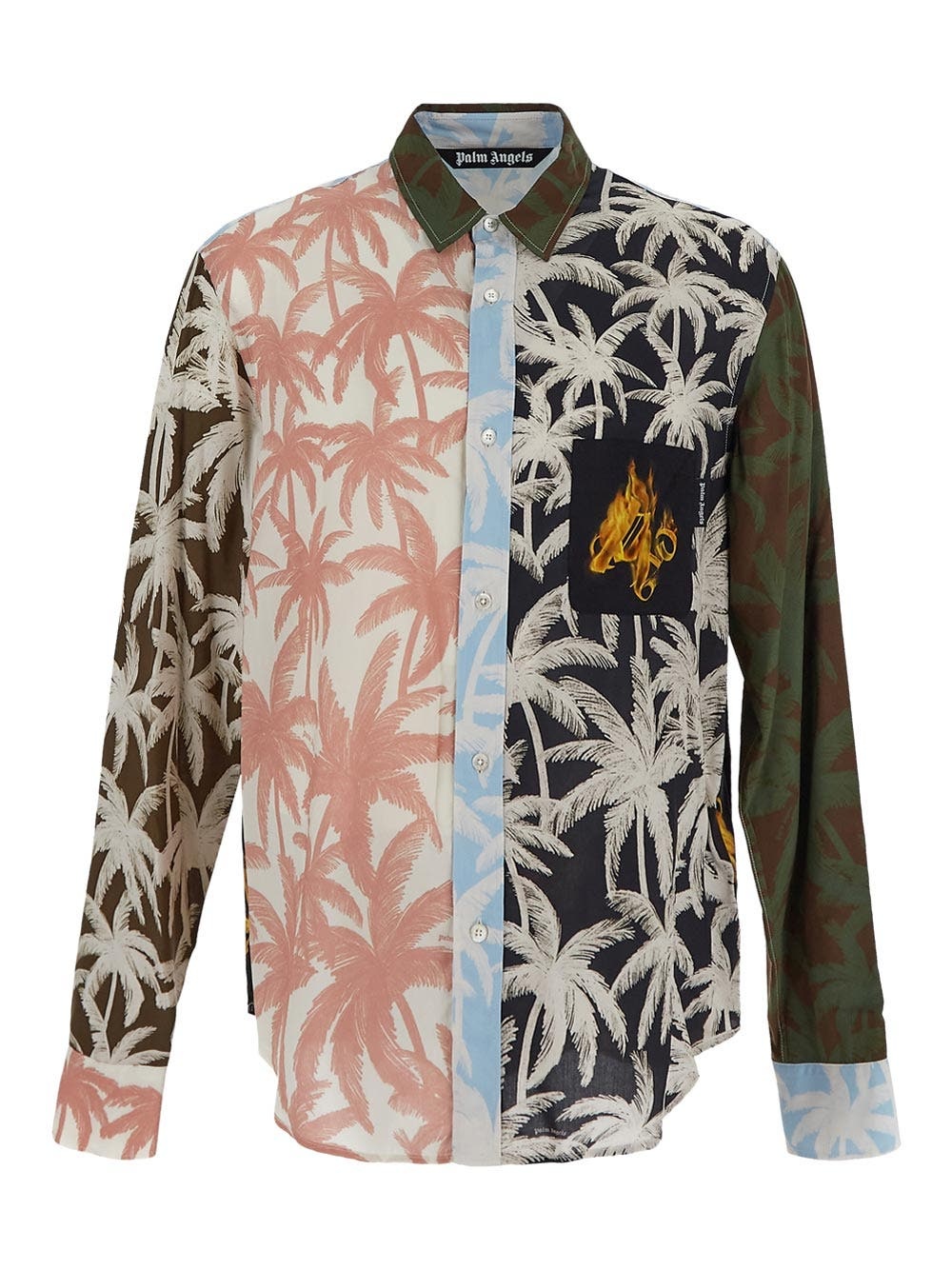 Patchwork Palms Shirt - 1