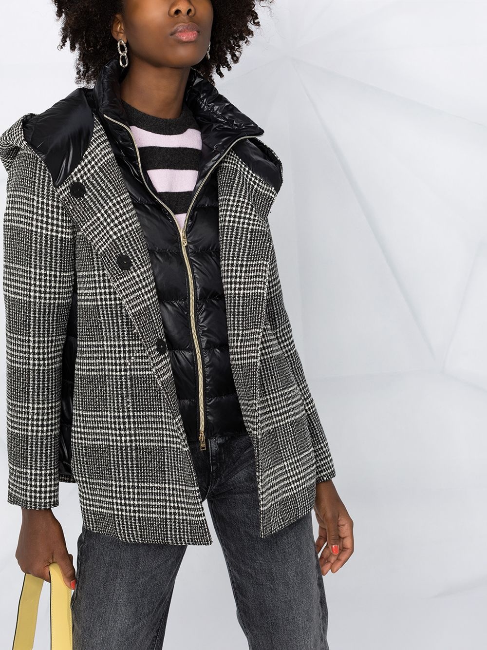 checked hooded jacket  - 5