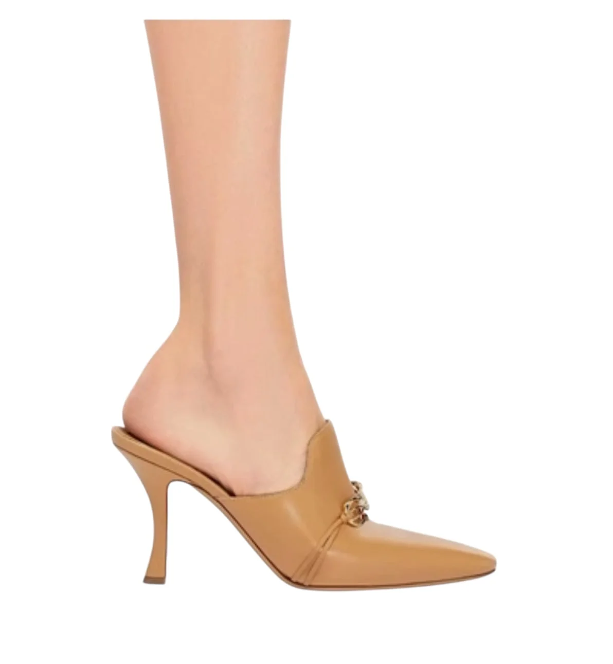 Ferragamo Gancini Leather Mules - 1