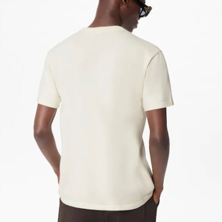 Men's LOUIS VUITTON x NIGO2 Crossover LV2 SS22 Cartoon Printing Cozy Short Sleeve White RM221M-F96-H - 4
