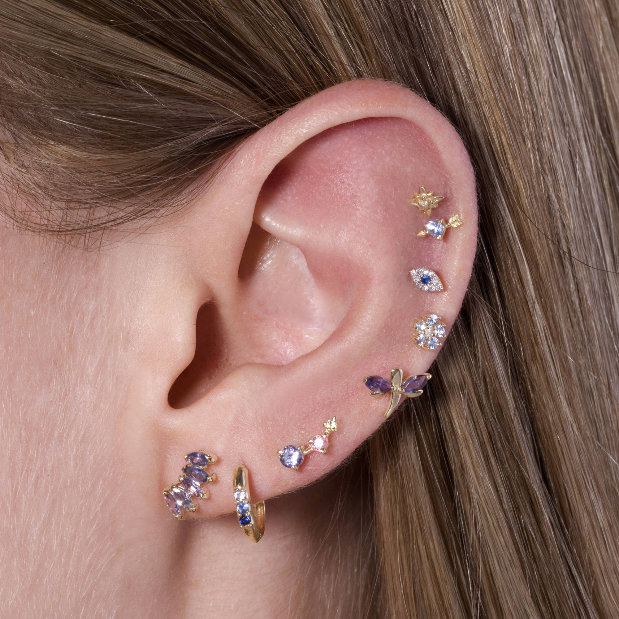 Tanzanite Tiara Stud - 3